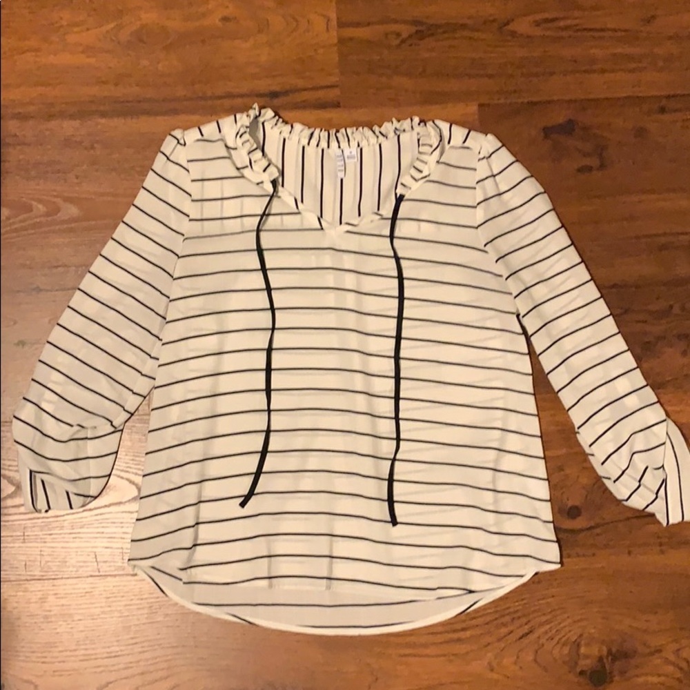 Tie-front Blouse